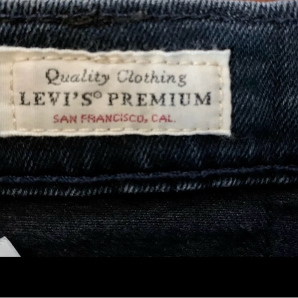 LN MEN’S 511 PREMIUM LEVI JEANS. SLIM FIT, DARK WASH. - Picture 6 of 8
